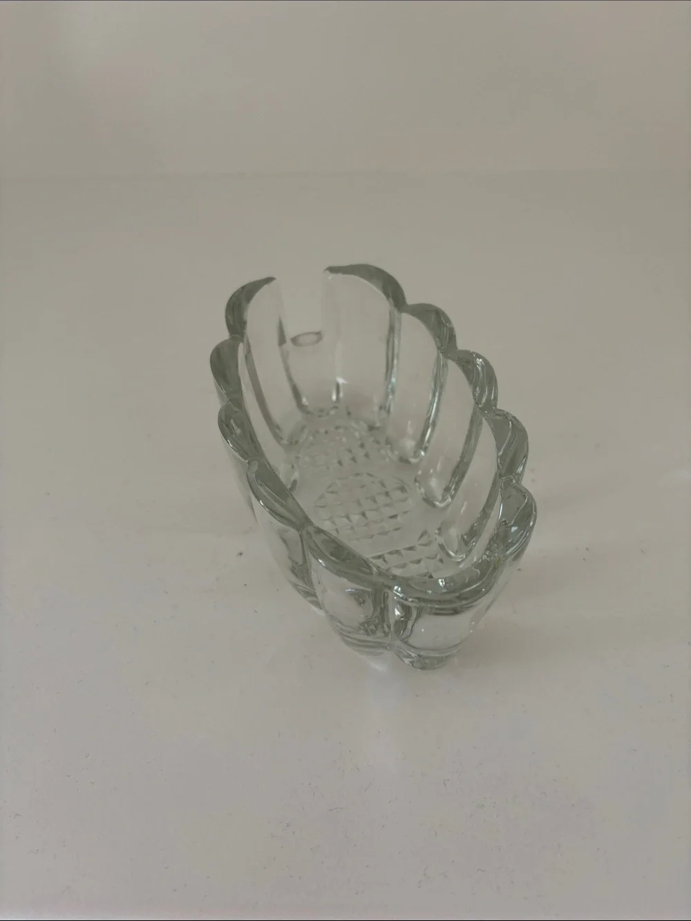 Princess House Clear Glass Scalloped Candy Dish